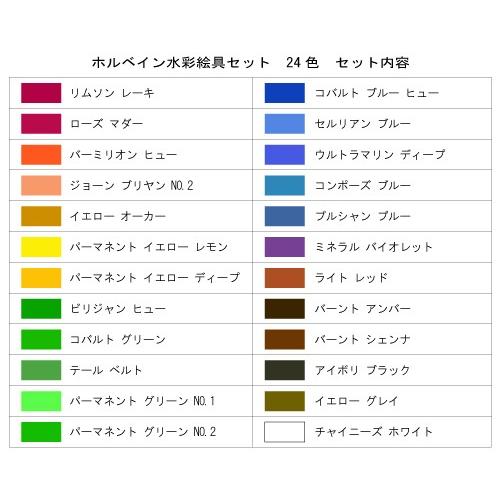 ホルベイン 透明水彩絵具 ホルベイン水彩絵具セット 2号チューブ ホルベイン 透明水彩絵具 ホルベイン水彩絵具セット 2号チューブ