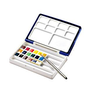 ホルベイン固形水彩 アーチストパンカラー 18色セット パームボックスプラス 樹脂製  PN694の画像