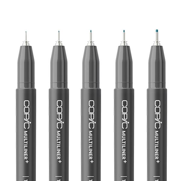 コピック（COPIC） マルチライナープラス 5本セット ターコイズ : 陶芸