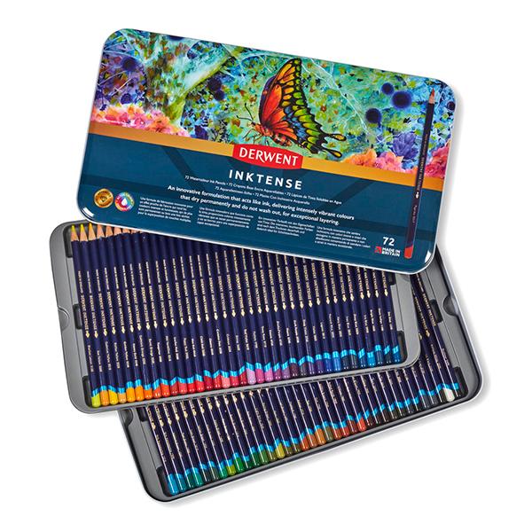 【新品・未使用】DERWENT INKTENSE インクテンス 72色セット ダーウェント（DERWENT） 水彩色鉛筆 インクテンス 72色セット : 陶芸