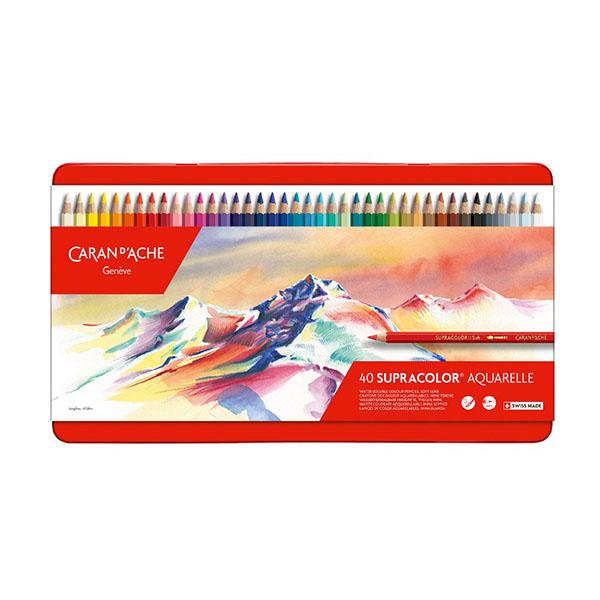 新品未開封 CARAN D'ACHE カランダッシュ スプラカラーソフト 40色 CARAN d'ACHE（カランダッシュ） 水溶性色鉛筆 スプラカラーソフト 40