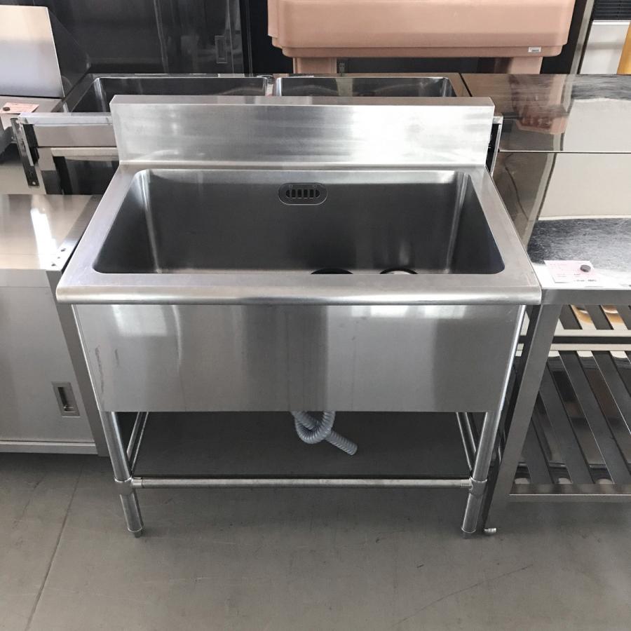 一槽シンク スノコなし 900x600x800 中古 : 業務用厨房機器の 一槽シンク スノコなし 900x600x800 中古 : 業務用厨房機器の