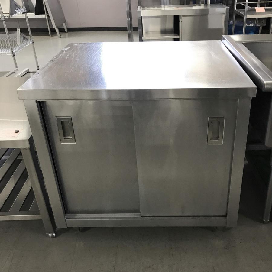 中古品 厨房用 台下戸棚お売りします。 両面台下戸棚 ※天板ビス穴あり（3ヶ所）中古 : 業務用厨房機器の新橋