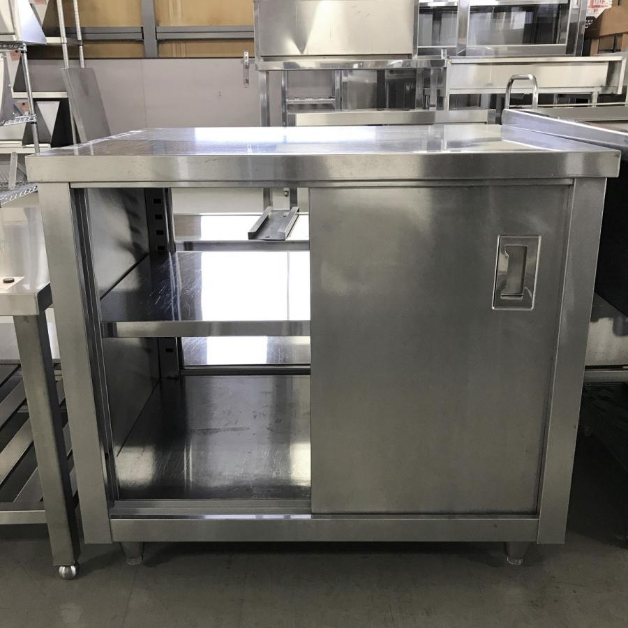 中古品 厨房用 台下戸棚お売りします。 値下げ】【中古】 A05457 吊戸棚 ガラス戸タイプ W900xD350xH600mm