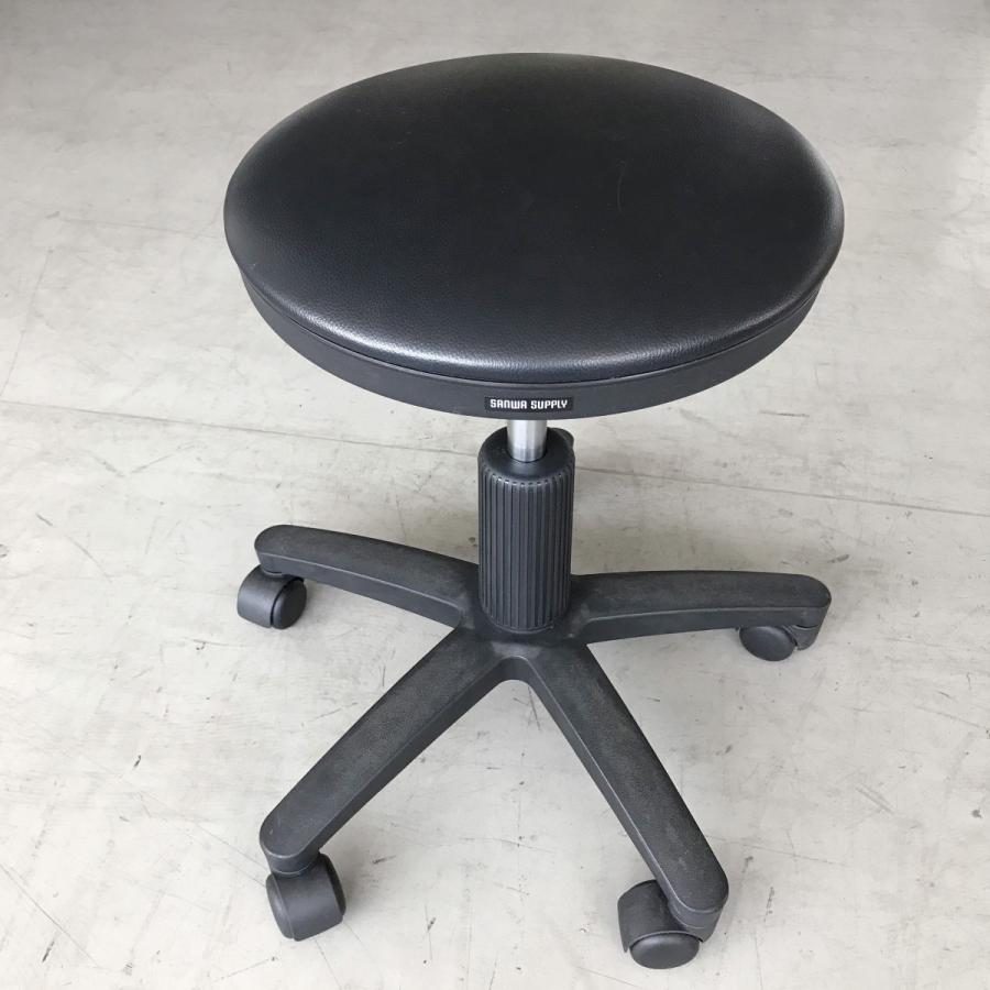 丸イス OAチェア（ブラック）サンワサプライ SNC-RD5V 中古 : 業務用 