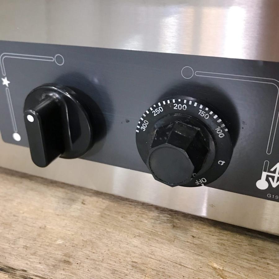■中古品 タニコー 卓上グリドル LPガス TGG-60N 2019年 100℃~320℃ 横600ｘ奥600ｘ高300（500）ｍｍ 動作問題なし■ TGG-60N タニコー ガスグリドル 卓上タイプ | 厨房ベース