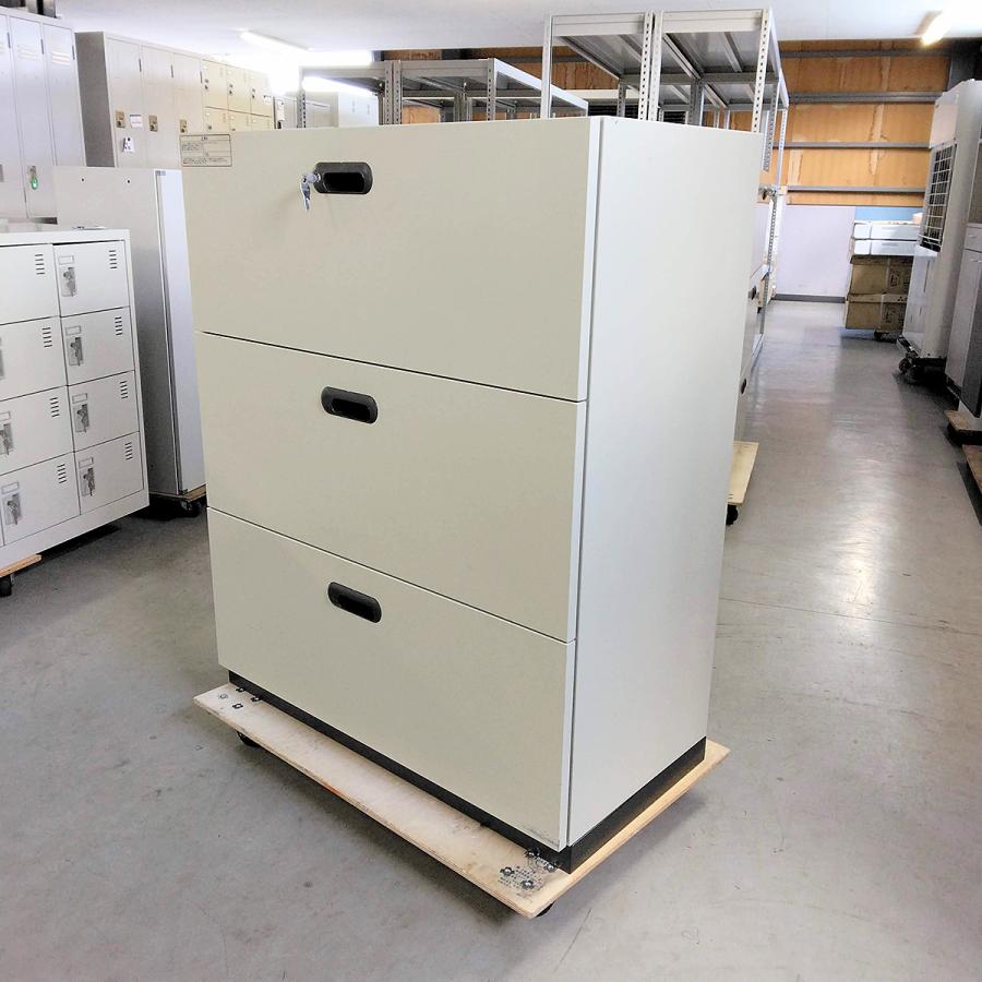 新札幌 PLUS/プラス ラテラルファイリングキャビネット L5-105H-3 書庫 3段 スチール製 オフィス用品 什器 W900xD450xH1050 No.3520 キャビネット 3段 プラス L5-105H-3-P 中古 : 業務用厨房機器の新橋