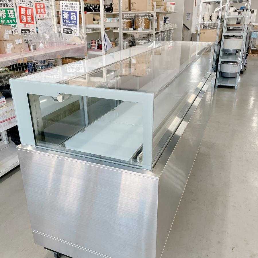 ケーキケース（特注品） アリガ APC-0802RZ 中古【ガラス製品のため