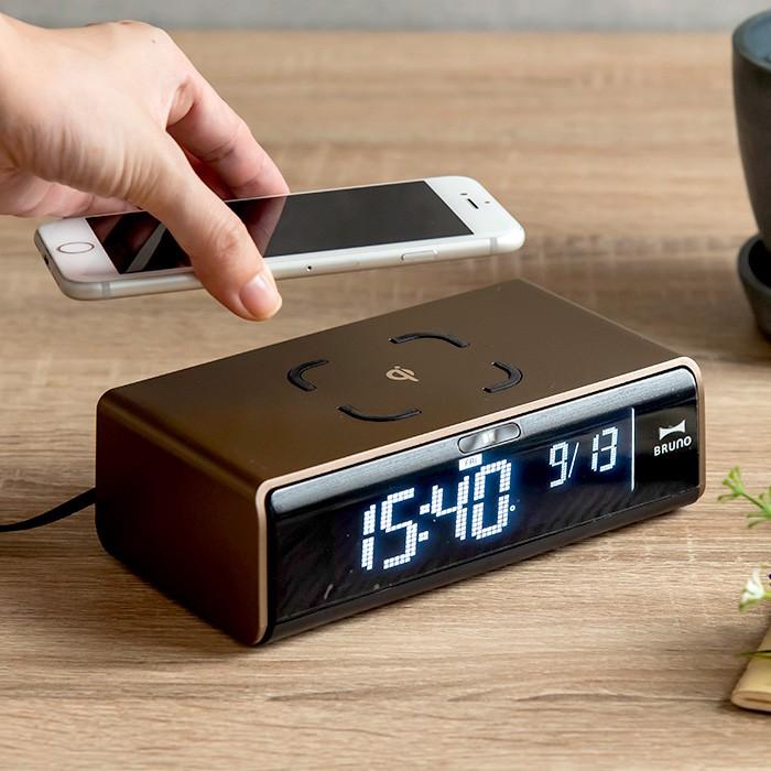 Bruno Lcd クロック With ワイヤレス充電 I Bruno Lcdc E Goods 通販 Yahoo ショッピング