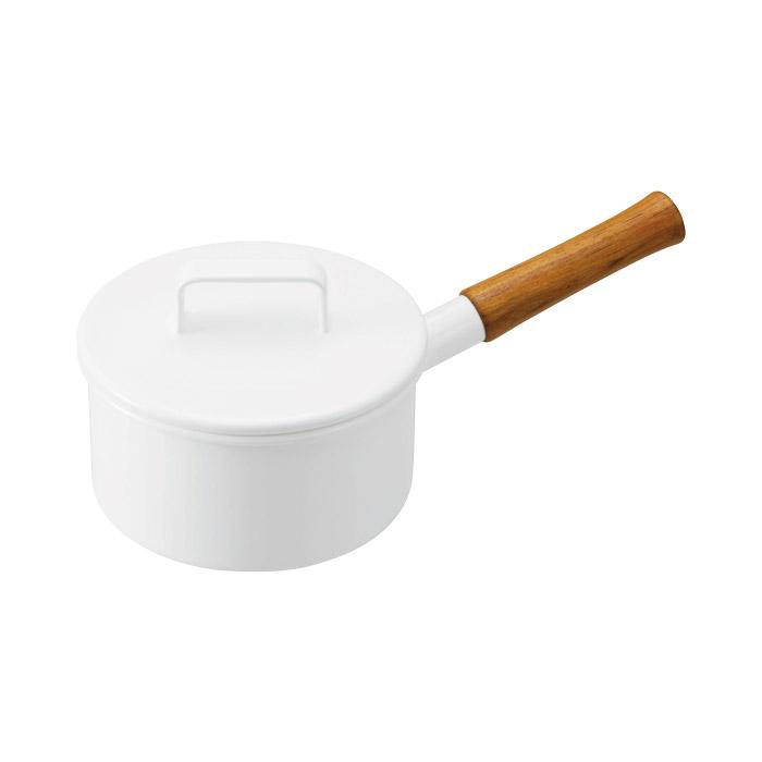 富士ホーロー 365methods ソースパン 16cm 直火 ガス火 IH対応 片手鍋