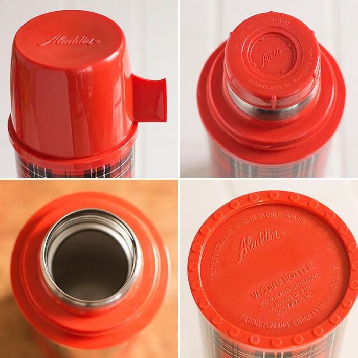 Aladdin アラジン ヘリテイジボトル 0 7l 保温 保冷 耐熱 ステンレス 二層構造 レトロ タータンチェック コップ付き 700ml K Aladdin 07l E Goods 通販 Yahoo ショッピング