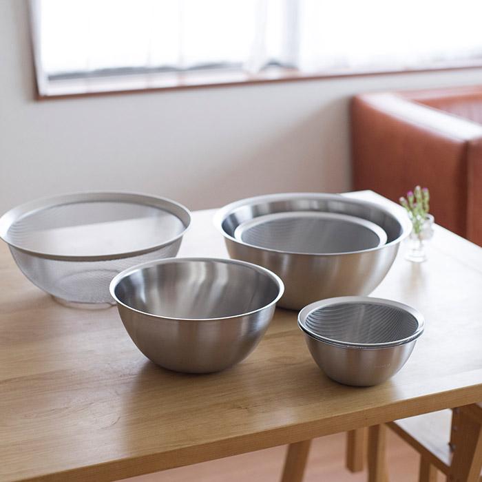 La baseラバーゼ ステンレス丸ざる＆ボウル 日本製 有元葉子 燕三条