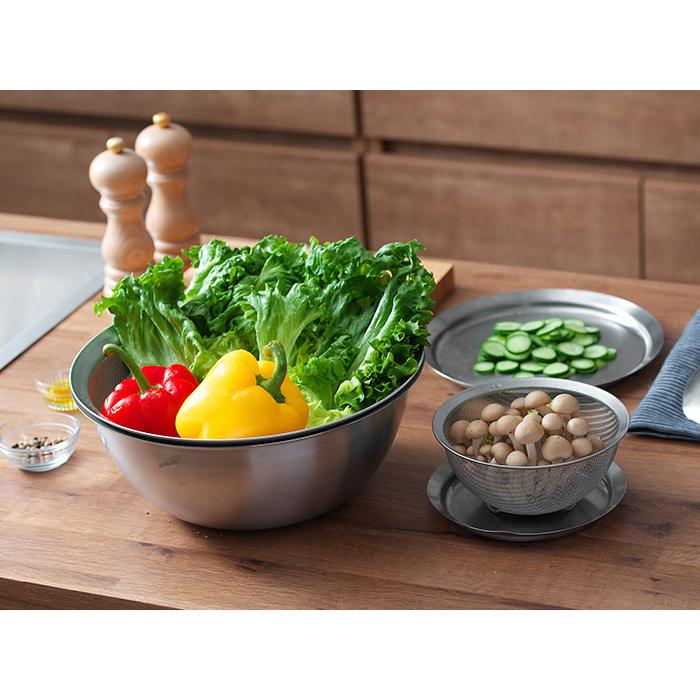ラバーゼ　ステンレスボウル小　ステンレスボウル大　丸ザル小　丸ザル大　4点セット lab9999-06.jpg