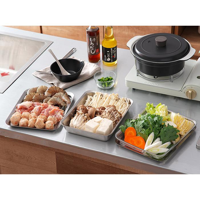 la base（ラバーゼ） ステンレス角バット 21cm LB-007 日本製 燕三条