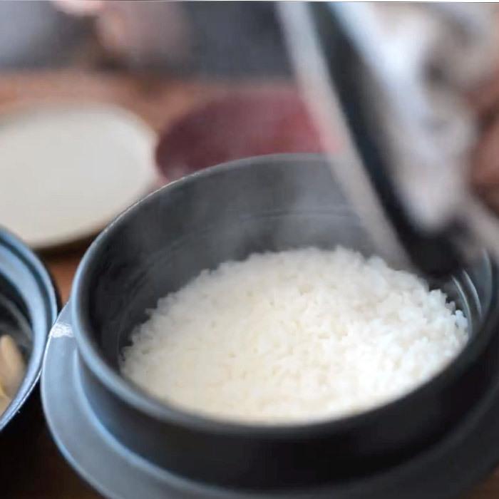 日常茶飯器 羽釜 3合ごはん鍋(内蓋付） 炊飯 土鍋 0100-0001 日本製