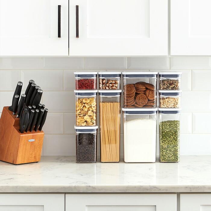 OXO（オクソー） ポップコンテナ スリムレクタングル ミニ 0.4L 密閉