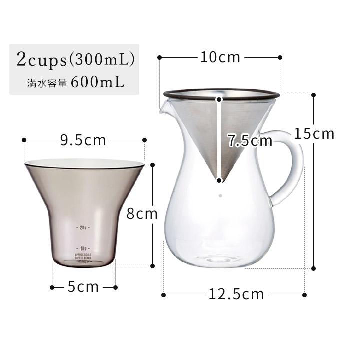 KINTO（キントー） SCS コーヒーカラフェセット 2cups ステンレス