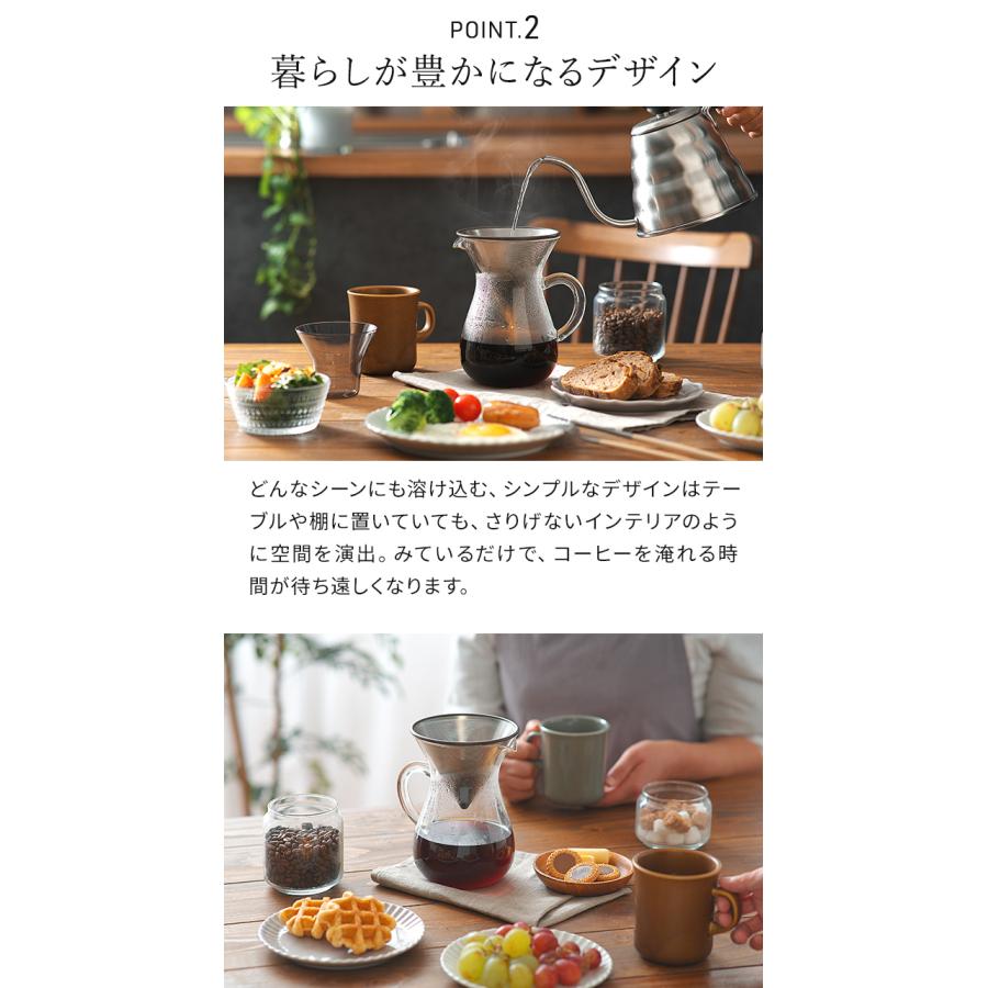 KINTO（キントー） SCS コーヒーカラフェセット 4cups ステンレス