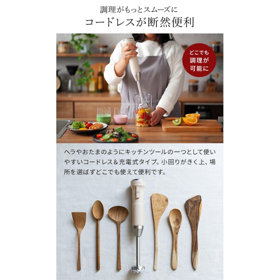 recolte（レコルト） コードレス ハンディブレンダー RHB-2 ハンド