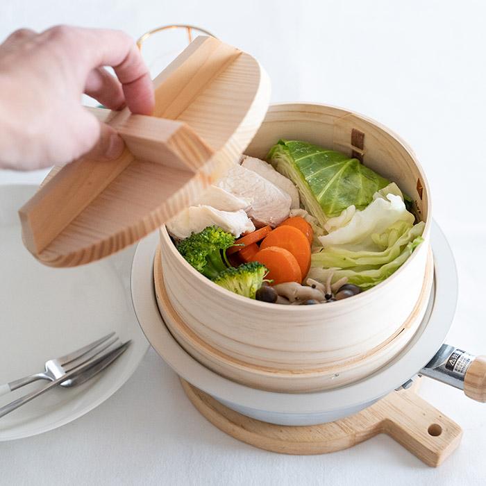 にちにち道具 日々道具 和せいろ 蓋付 21cm 蓋 フタ付き すだれ