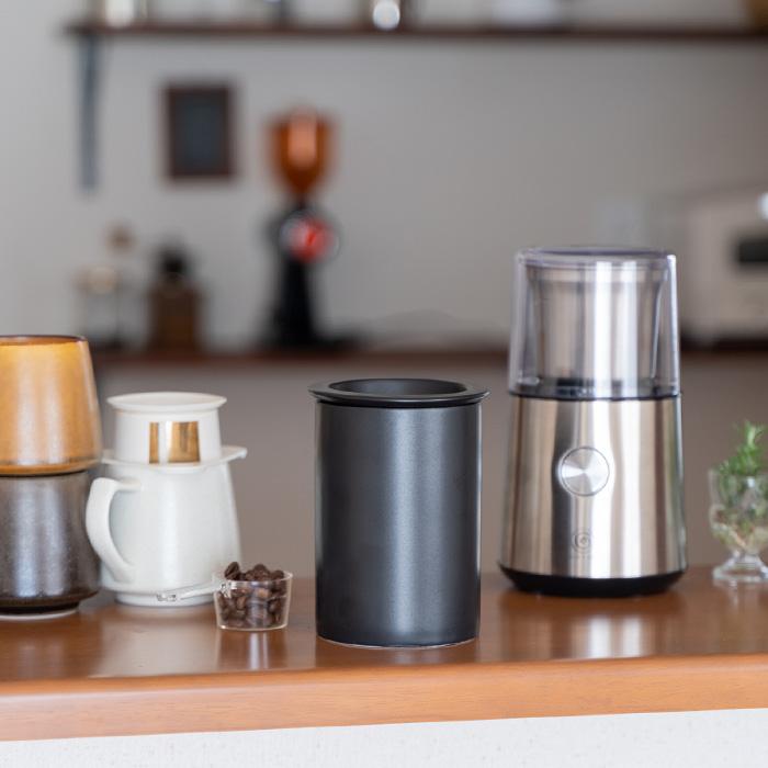 キャニスター 保存容器 コーヒー豆 200g 筒 磁器 遮光 密閉 コレス