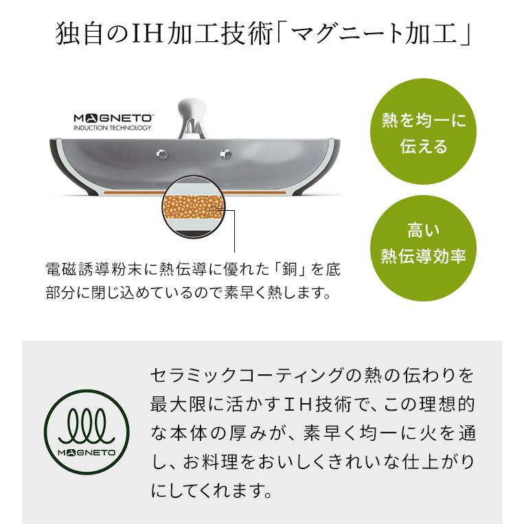 グリーンパン メイフラワー キャセロール 20cm 蓋付き 両手鍋 ih フタ ih対応 ウッドハンドル ダイヤモンドコートの画像
