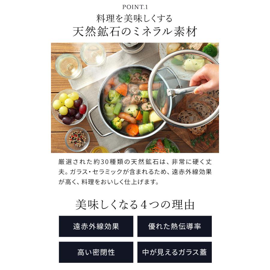 WMF ヴェーエムエフ フュージョンテック ミネラル ローキャセロール 20cm 両手鍋 浅型 キャセロール ih対応 鋳物風の画像