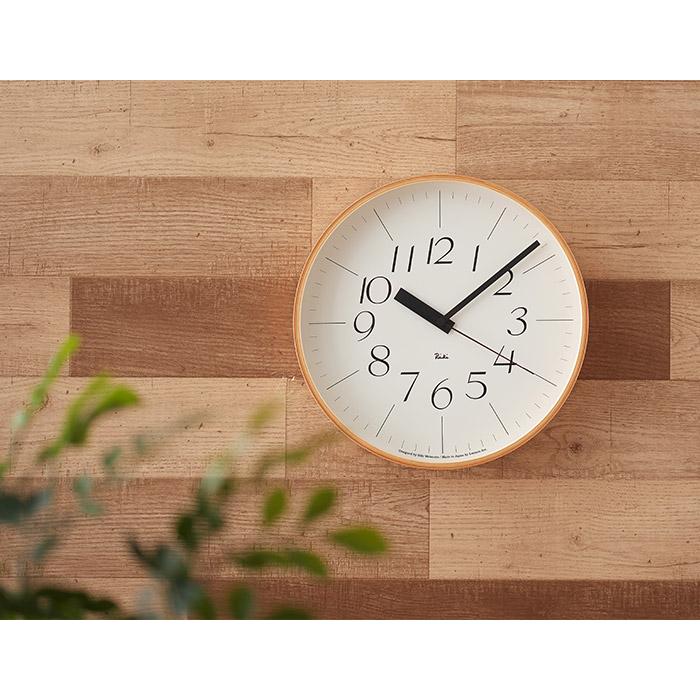 Lemnos（レムノス） 壁掛け時計 RIKI クロック RC 30.5cm 電波時計