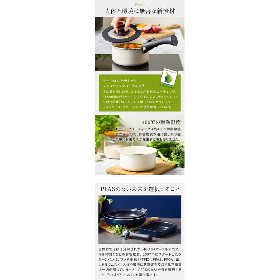 GREEN PAN（グリーンパン） クリックシェフ ソースパン 16cm 単品