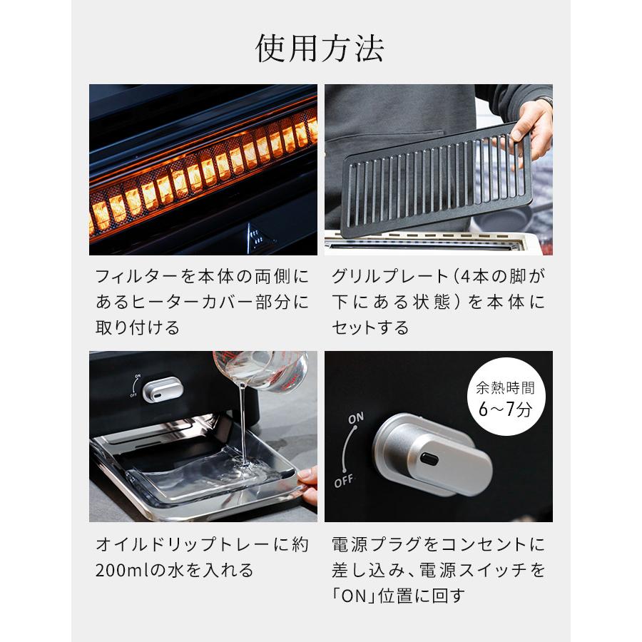 GLAMP. グランプ 超少煙グリル SG01 ホットプレート 減煙 無煙 煙が