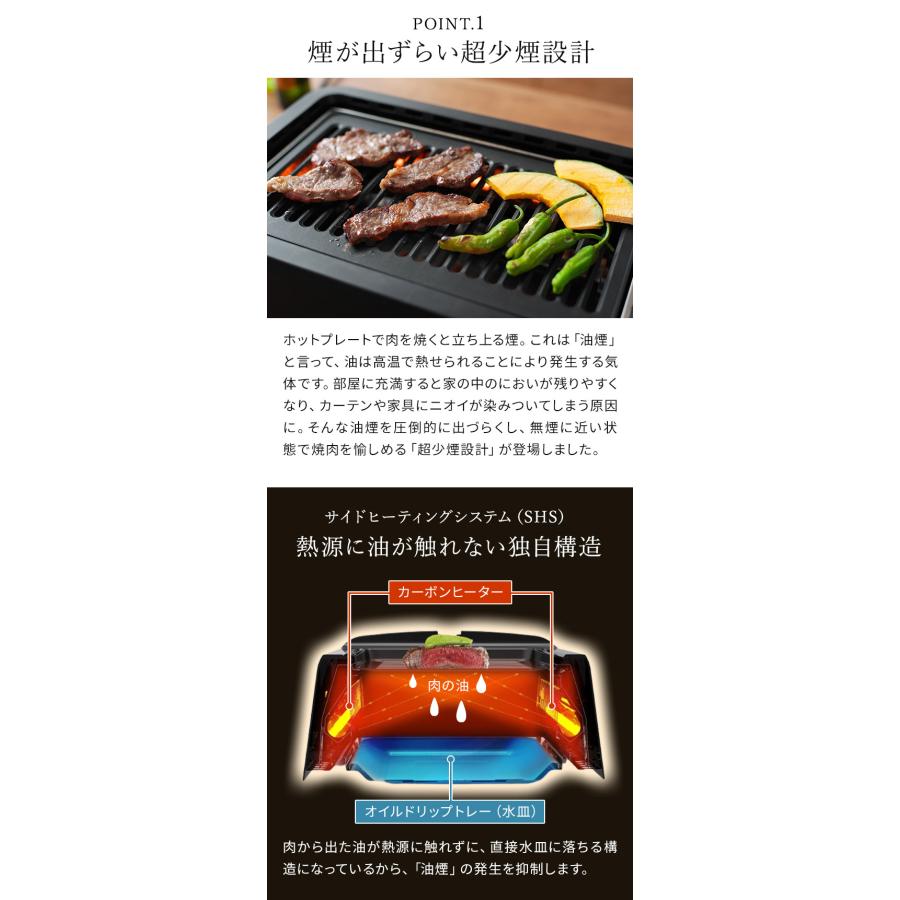 GLAMP. グランプ 超少煙グリル SG01 専用シリコーンマット付き ホット