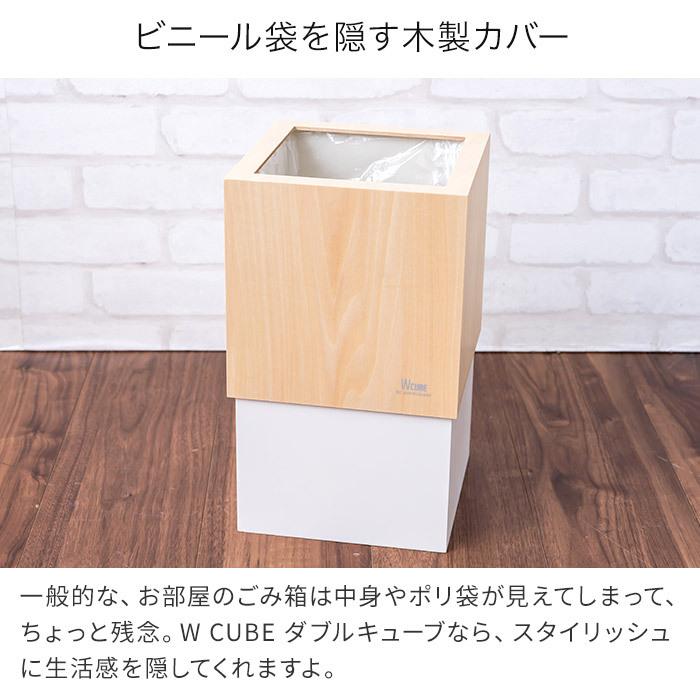 ヤマト工芸 ゴミ箱 ダブルキューブ シンプル 日本製 10L 10リットル