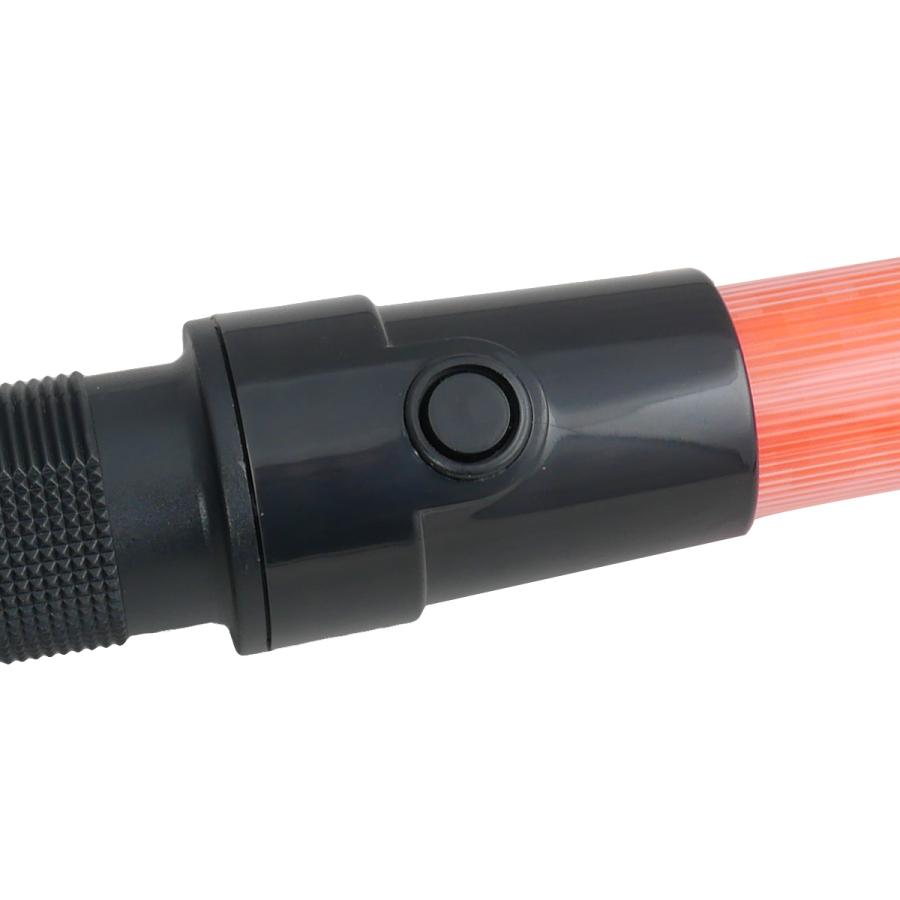 10本セット【抜群の明るさ!!】防滴タイプ 高輝度LED誘導灯 誘導棒 ◇ ACE（作業用品） LED誘導灯 赤 10本セット 全長56cm LED誘導棒
