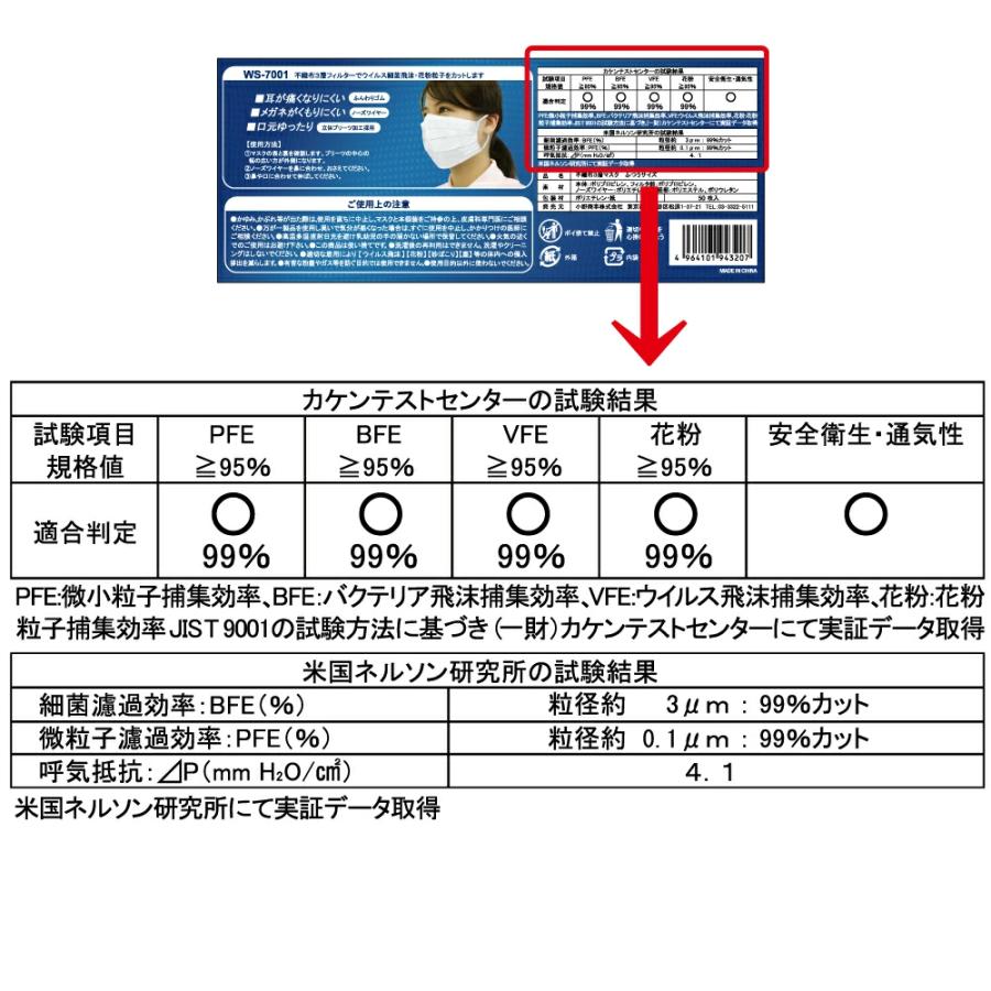 Ace（エース） 法人限定 不織布マスク 2000枚入 （1箱50枚×40箱） 業務