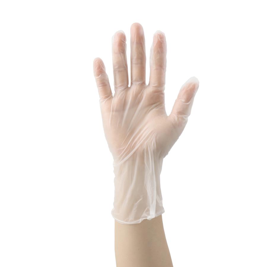 プラスチック手袋 プラスチックグローブ パウダーフリー 100枚入り 使い捨て手袋 ビニール手袋 PVC手袋 介護 使い切り手袋 粉なし フィット｜e-gunte｜09