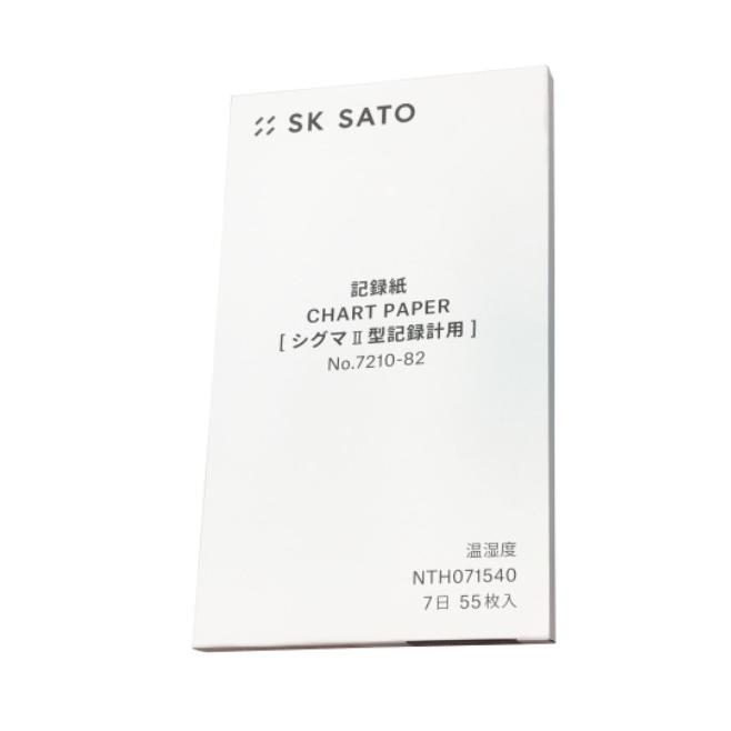 SK SATO ＼ポイント10倍／ 佐藤計量器 NTH071540 記録紙7日普通紙 7210