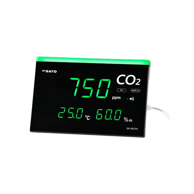 佐藤計量器 NO.1737-00 快適ナビ CO2モニター SK-50CTH NDIR方式 CO2濃度測定器 感染症対策 風邪対策 換気