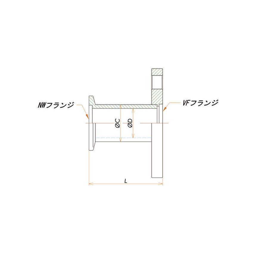 cosmotec　規格変換ニップル　NW25　VF20NI