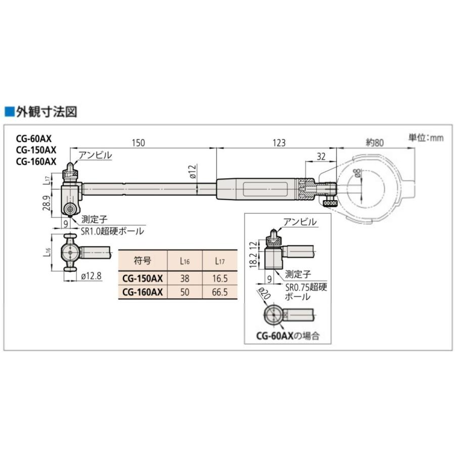 ミツトヨ 511-702 CG-60AX 標準シリンダゲージ : cg-60ax-mitutoyo