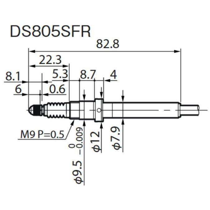 マグネスケール DS805SFR USB対応デジタルゲージ 測定範囲：5mm フランジ USBゲージ 接触式変位センサー