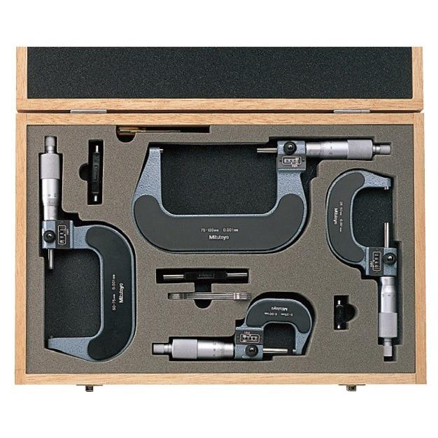 人気ブランドを SK 標準外側マイクロメータセット MC105150ST 新潟精機 標準外側マイクロメータ アナログ外側用マイクロメーター MC105-25 返品種別B