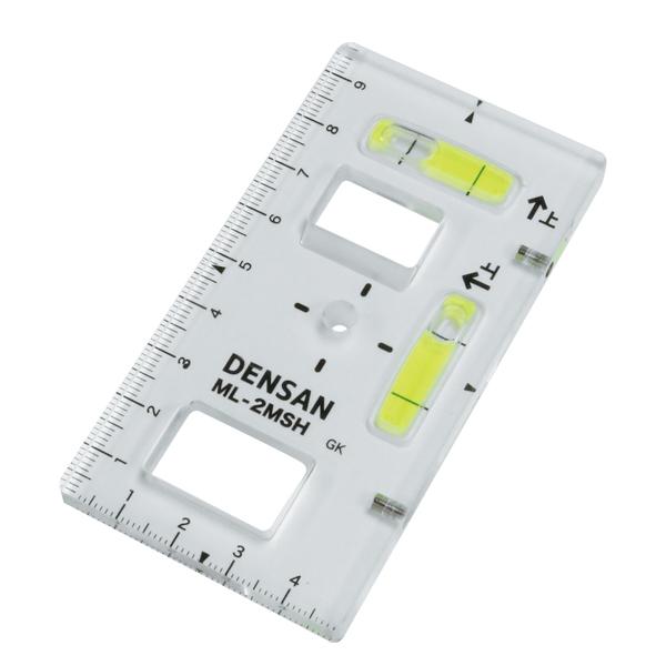ジェフコム ML-2MSH スイッチボックスケガキレベル つまみ穴付タイプ 水平器 水準器 デンサン DENSAN | JEFCOM