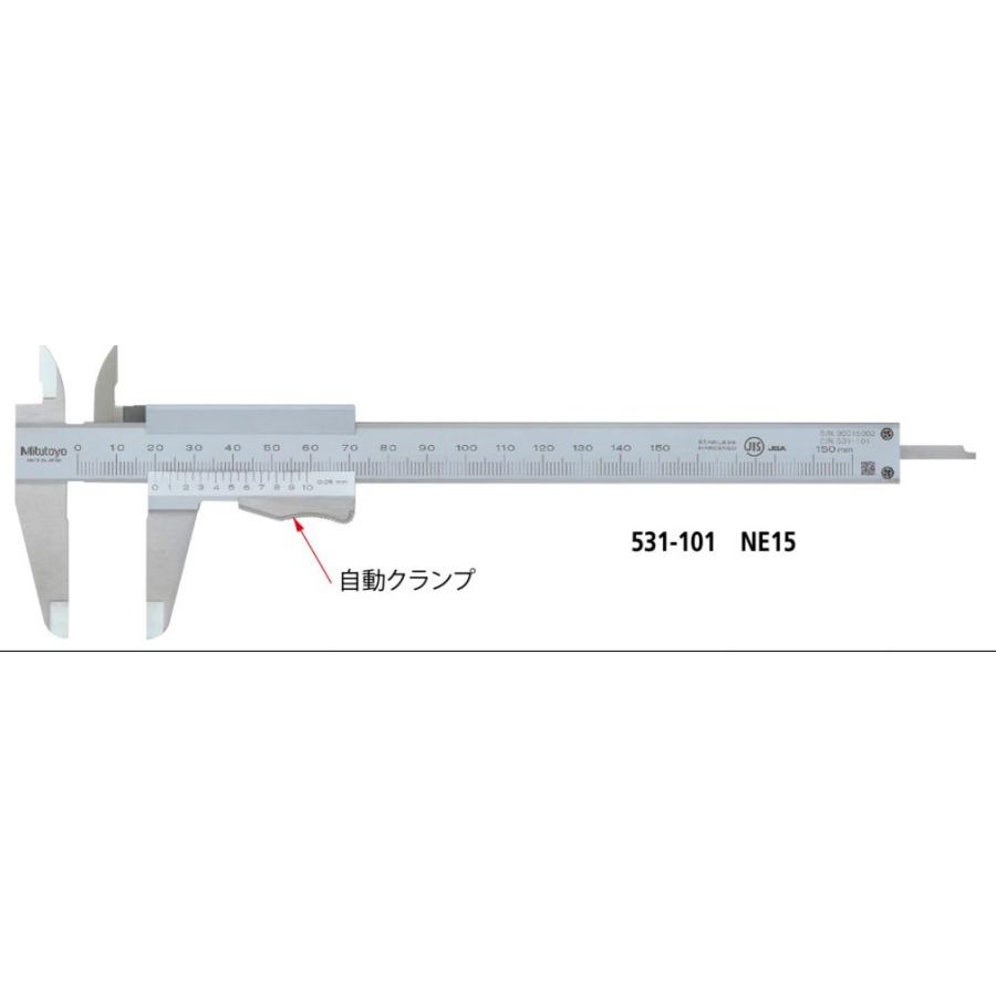 ミツトヨ 531-103 NE30 Ｍ形自動ストップアナログノギス 測定範囲最大
