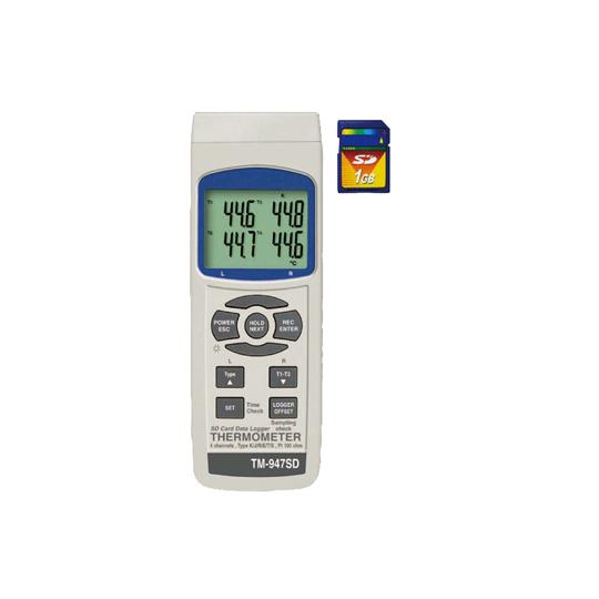 マザーツール 激安直営店 TM-947SD 高い素材 4CH SDデータロガデジタル温度計
