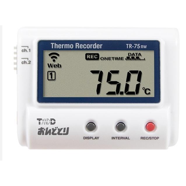 T&D TR-75nw おんどとり 温度記録計 熱電対タイプ ティーアンドディー 熱電対センサー別売 TR75NW｜e-hakaru