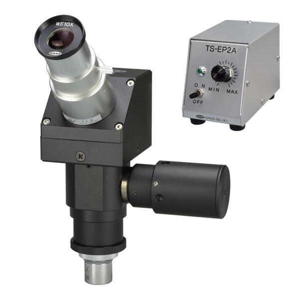【送料込】 中央精機 TS-VLD-5-10-9 VL型鏡筒 対物5接眼10クロスミクロ4 顕微鏡
