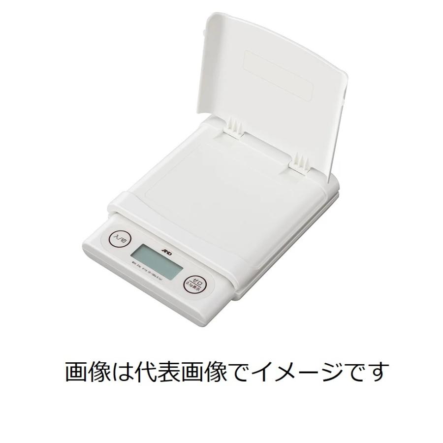 A&D UH-3201LW 家庭用デジタルレタースケール 郵便料金表付 ひょう量=3000g 0.1g単位(100gまで) UH-3201L-W｜e-hakaru｜02