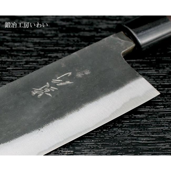 包丁2本セット 手打ち和包丁セット 越前打刃物 本鍛造 黒打 三徳包丁・菜切包丁