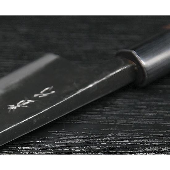 手打ち和包丁 セット 越前打刃物 黒打三徳包丁・出刃包丁150mm・刺身包丁200mm 包丁3本セット 送料無料の画像