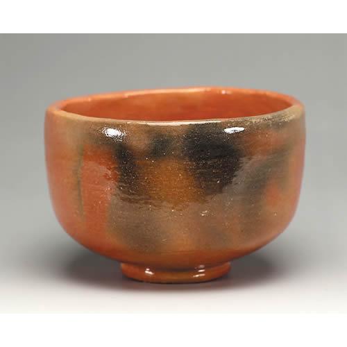 吉村楽入 楽入窯製 赤楽茶碗「臨済」写【定番】 : 心斎橋花房ヤフー店